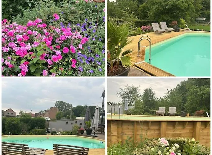 Lumineux Et Chaleureux Avec Piscine Estivale بيت للعطل Ramillies